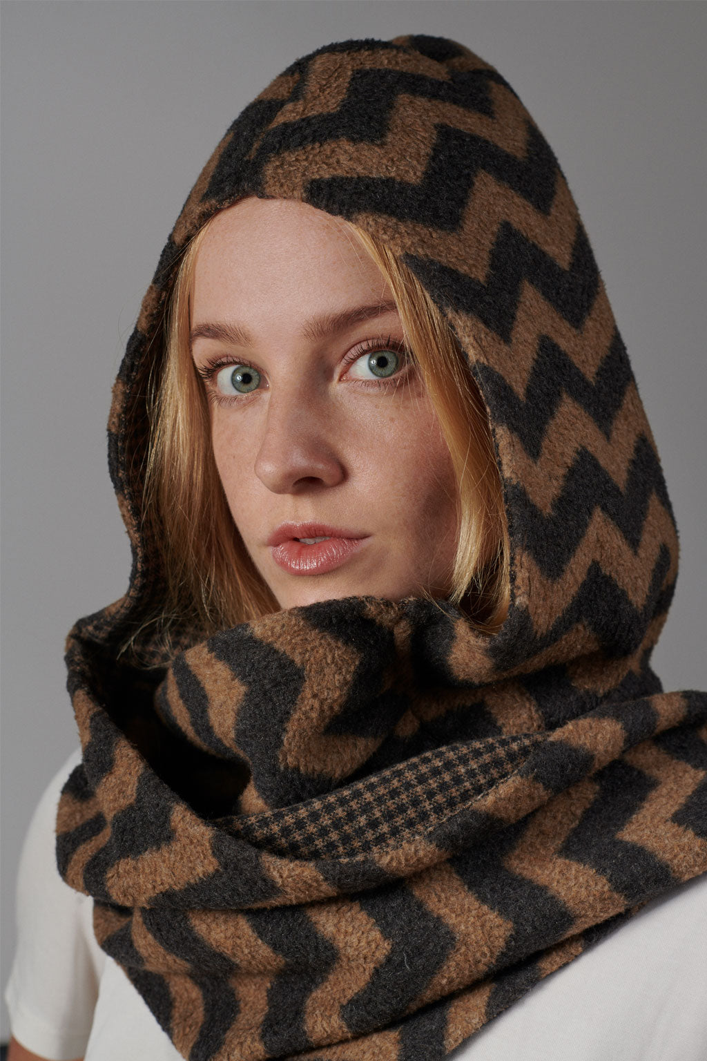 Double-face Hooded Scarf