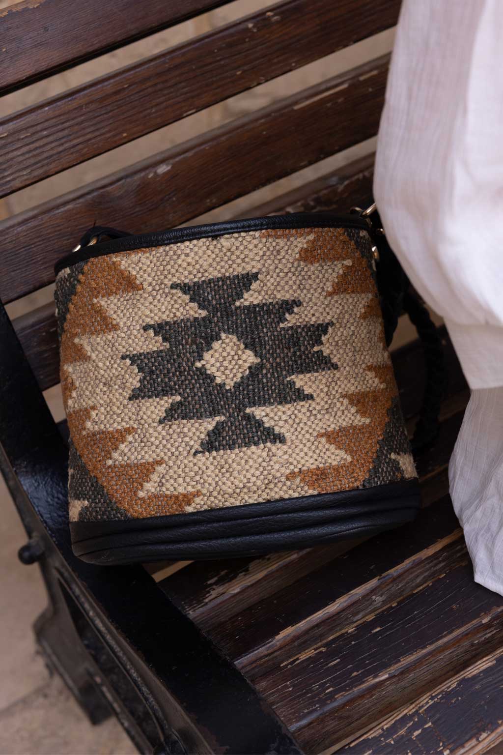Boho Bucket Bag India Light