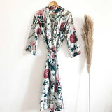 Kimono floreale bianco
